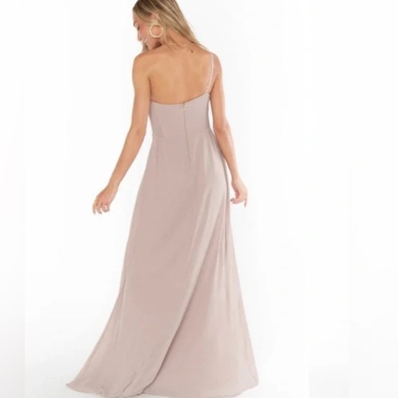 SHOW ME YOUR MUMU Shannon One Shoulder Dress Show me the Ring Crisp Bridesmaid - Picture 5 of 7
